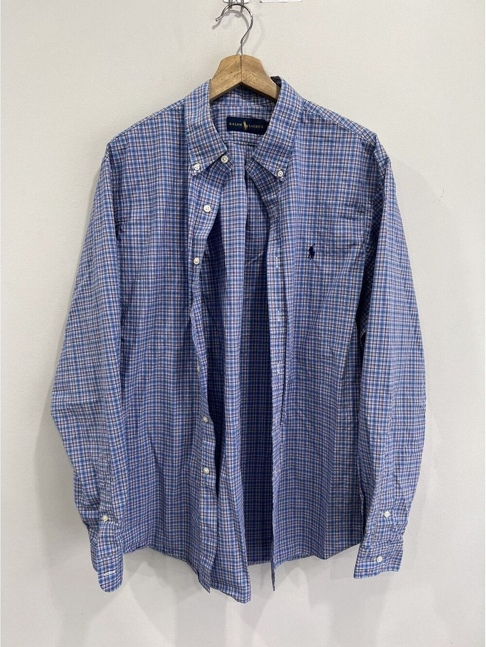 Vintage Ralph Lauren Polo Button Up Shirt Checkered